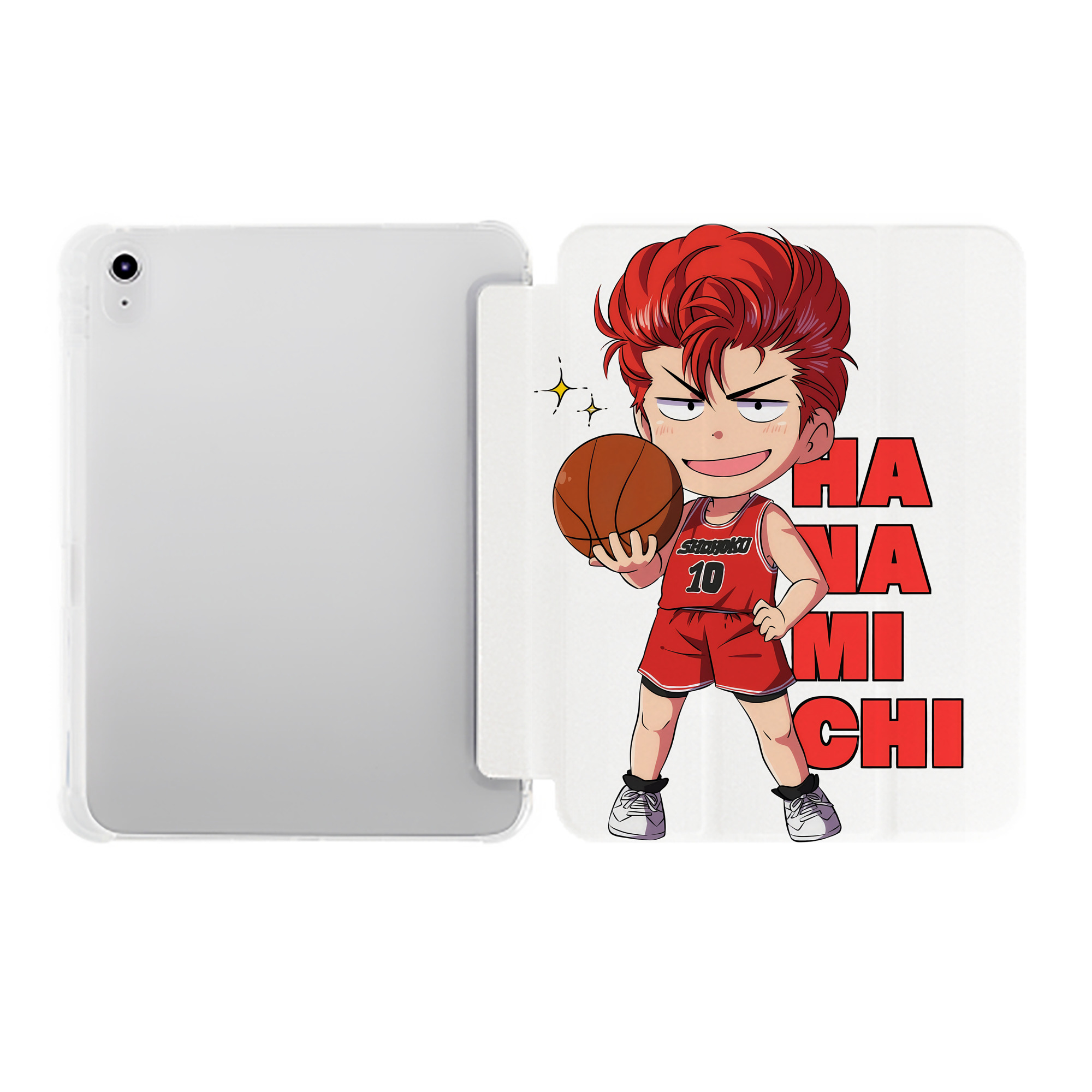 （画像用） SLAM DUNK／スラムダンク IPad ケース ペン収納付き 三つ折りスタンド PUレザー×シリコン 対応機種9.5/10.5/10.9インチ